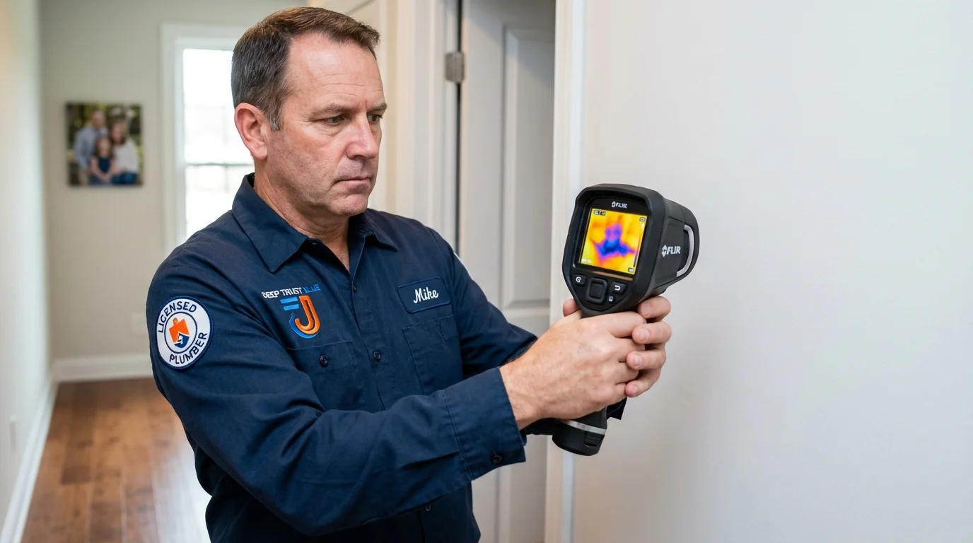 Thermal imaging leak detection by Johns Plumbing LLC in Accokeek